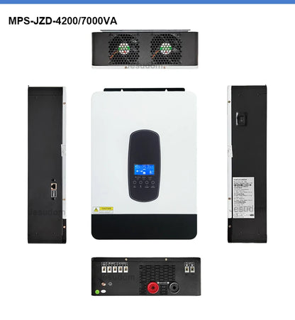 SP Hybrid Solar Inverter 7KW MPPT 48V Pure Sine Wave Inverter 230VAC Max PV 450V Build in 110A MPPT Charger Controller