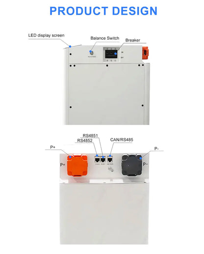 Poland Stock V4 Seplos15.5KWH  Lifepo4 Battery Kits EVE304 Grade A+ Battery With 10A Active Balancer Home Solar CAN RS485