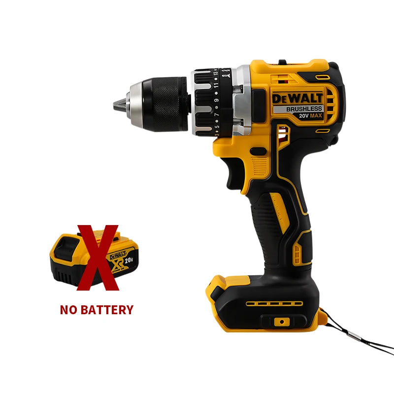 DEWALT DCD796 Burghiu electric 13mm Șurubelniță portabilă fără perii 70 Nm Mașină de găurit cu impact Litiu reîncărcabilă 20V Unealtă electrică