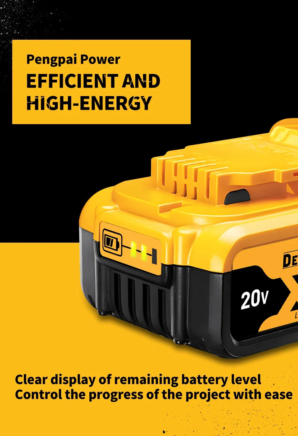 Genuine Dewalt battery, power tool battery, DCB200MAX, DCB606, DCB205, DCB206, DCB209, DCB182, 20V, 60V, 5000mAh