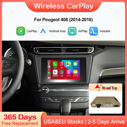 Wireless CarPlay for Peugeot 408 508 2008 2014 2015 2016 7" screen Android Auto accessory Mirror Link AirPlay Car Play Function