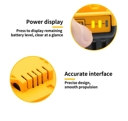 Genuine Dewalt battery, power tool battery, DCB200MAX, DCB606, DCB205, DCB206, DCB209, DCB182, 20V, 60V, 5000mAh