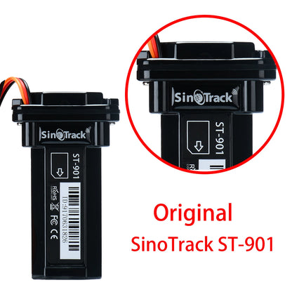 SinoTrack Meilleur traceur GPS ST-901 Dispositif de suivi de véhicule Étanche Moto Voiture GPS GSM SMS Localisateur avec suivi en temps réel