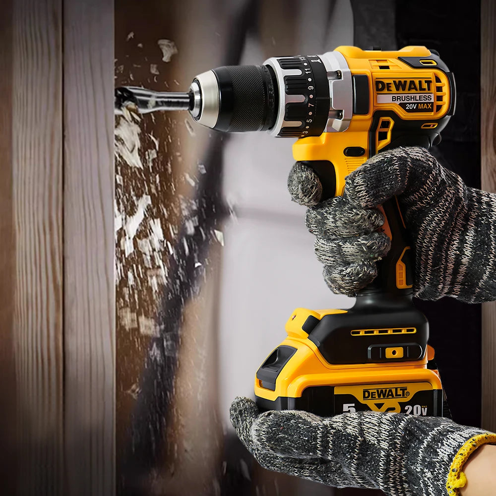 DEWALT DCD796 Burghiu electric 13mm Șurubelniță portabilă fără perii 70 Nm Mașină de găurit cu impact Litiu reîncărcabilă 20V Unealtă electrică