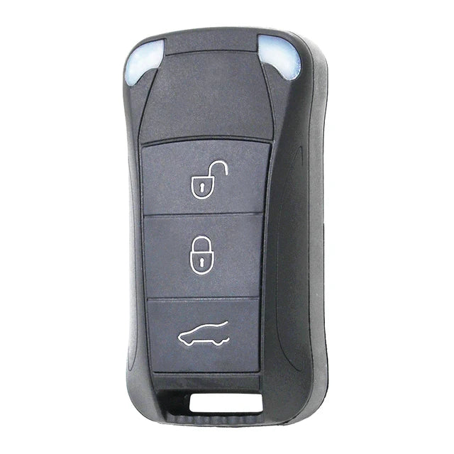 XNRKEY 2/4/3+1 boutons Flip Remote Key Shell Fob pour Porsche Cayenne 2003+ lame HU66 non coupée étui de clé de voiture à distance pliable