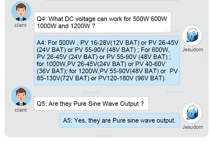 Invertor de 500 W MPPT conectat la rețea solară 12 V 24 V 48 V la AC 110 V sau 220 V Putere de descărcare reglabilă a bateriei