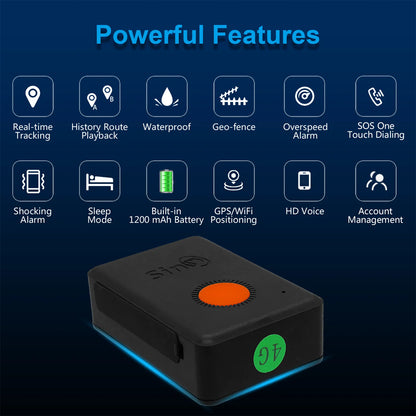 SinoTrack 2G/4G GPS Tracker Mini batterie intégrée étanche ST-904L pour enfants voiture personnelle appareil pour animaux de compagnie avec application de suivi gratuite