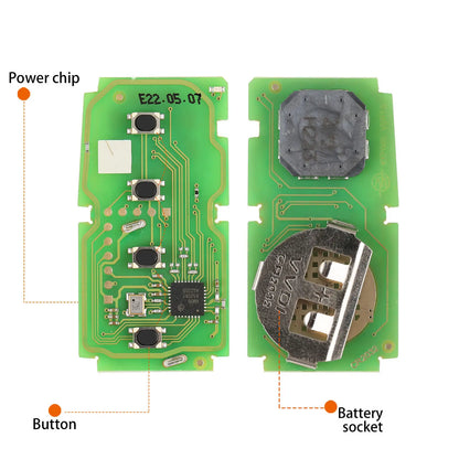 1PC The New Xhorse Universal VVDI 4D Intelligent Remote Key XSTO03EN Is Suitable For Toyota XM38 8A 4A Remote Control Key