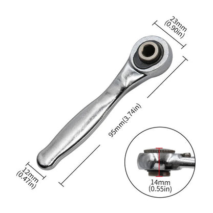 Ratchet Socket Wrench 72 Teeth Mini Hex Bit Driver Screwdriver Handle Quick Release Wrench Spanner