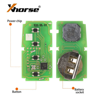 Global Xhorse vvdi Key Tool XSTO01EN Universal VVDI XM38 Smart Key Fob for Toyota 4D 8A 4A Chip Support 312 314 315 434 Generate