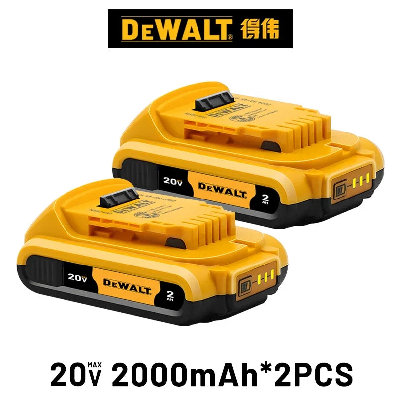 High Rate 100% Genuine Dewalt 20V Battery, 2AH 5AH 6AH 9AH Rechargeable Lithium Ion Battery, Dewalt DCB200 Power Tool Battery