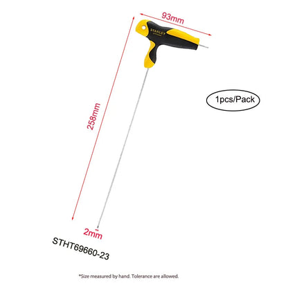 Stanley Extra Long T handle Allen keys Set 8mm 7mm 6mm 5mm 4mm 3mm 2.5mm 2mm Hexagonal Key Ball Tips Professional Screwdriver