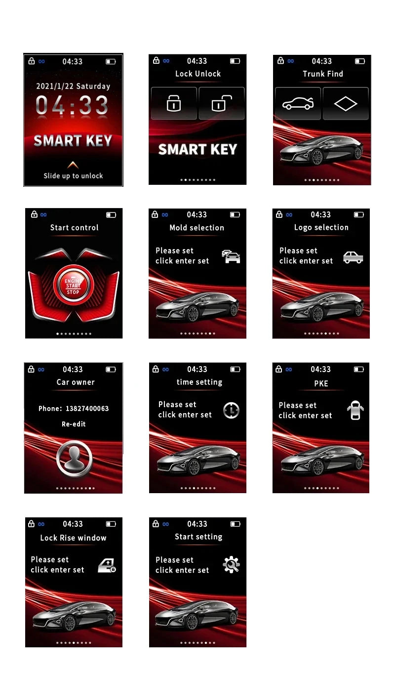 YIQIXIN OBD Universal Modified LCD TK800 Smart Key For Mercedes-Benz BMW Buick Audi Cadillac Lexus Land Rover Kia Toyota Remote