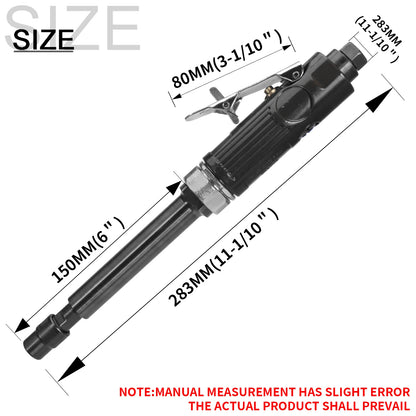 Slefuire pneumatică cu matriță lungă de 1/4" 22000 rpm Slefuire profesională pentru sculptură utilizată pentru sculptarea reparațiilor de anvelope