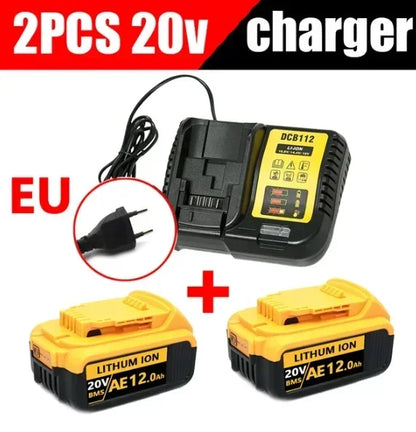 Baterie DCB200 20V Compatibilă cu scule electrice Dewalt 18V 12Ah unealtă electrică reîncărcabilă Baterii cu litiu 20V 18V 18v 12Ah