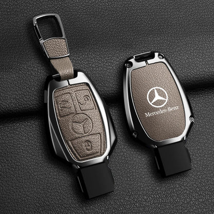 Leather Car Key Case Cover Holder Protector For Mercedes Benz A B C E Class GLS GLA GLK GLC CLS CLA AMG W204 W205 W212 W463 W176