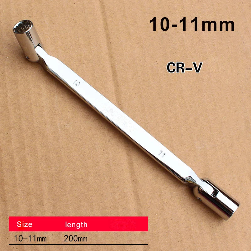 1pcs Metric Double end 12 point PT Swivel Head Flexible Socket Wrench Spanner CRV steel Tool