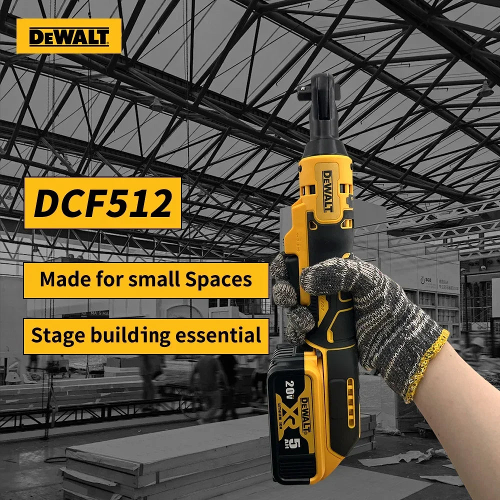 Clé à cliquet à angle droit DEWALT DCF512 Clé électrique sans balais à vitesse variable avec lumière LED Outils électriques sans fil à batterie 20 V