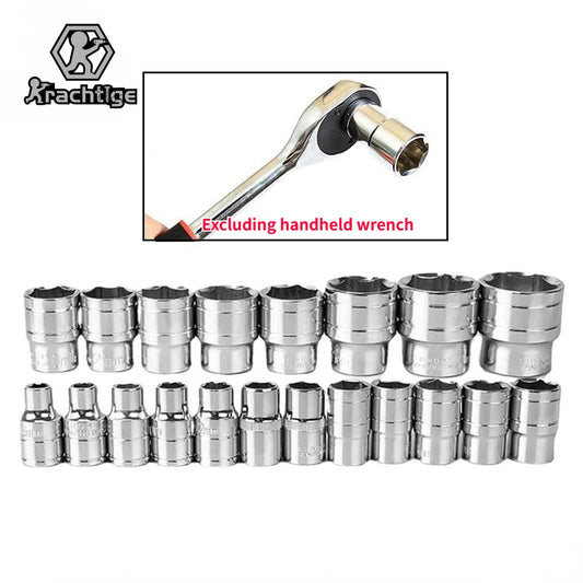 8mm-34mm Hexagon Wrench Socket Set 1/2" Socket Adapter Sleeve Heads Ratchet Wrench Spanner