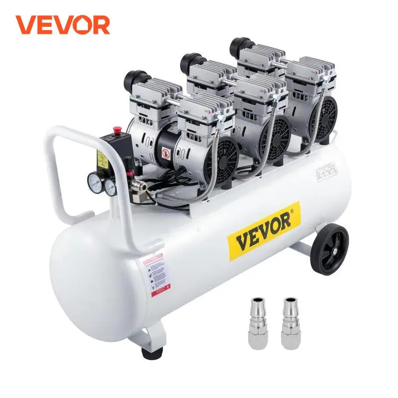 Compresor de aer VEVOR 100L cu manometru dublu, electrovalvă sigură 3HP, 22 galoane, compresor de aer silențios, fără ulei