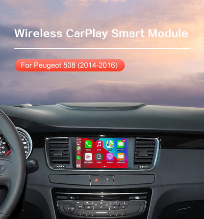 Wireless CarPlay pentru Peugeot 508 2008 408 2014-2016 Ecran 7“ cu Android Auto Mirror Link Accesoriu AirPlay Car Play