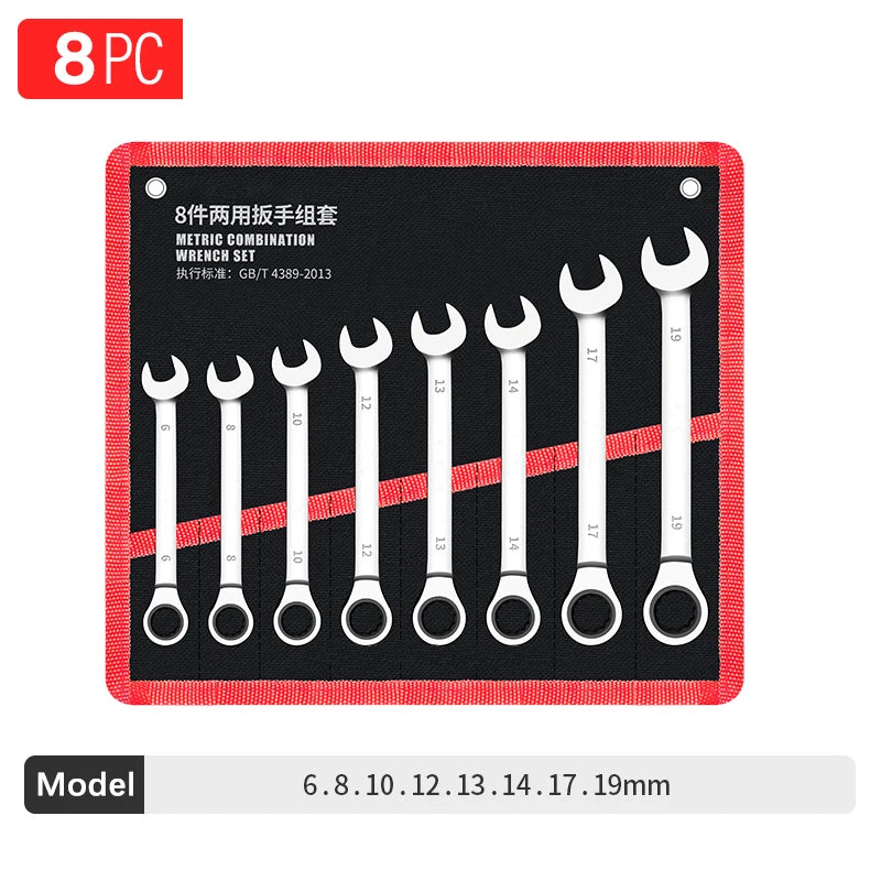 Ratchet Metric Wrenches Torque Universal Spanners for Car Repair Hand Tools