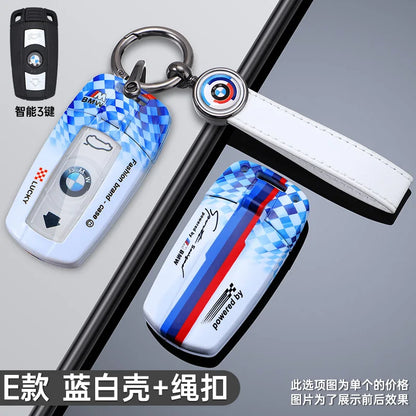 Fashion Racing Style Design Car Key Case Cover For BMW E90 E60 E70 E87 3 5 6 Series M3 M5 X1 X5 X6 Z4 E71 E72 E88 E89 E91 E92 Z4