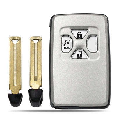 Ecusells 2/3/4/5 Button Smart Remote Car Key Shell Case Housing Cover Uncut Blade For Toyota Reiz Avalon Previa Alphard Prius