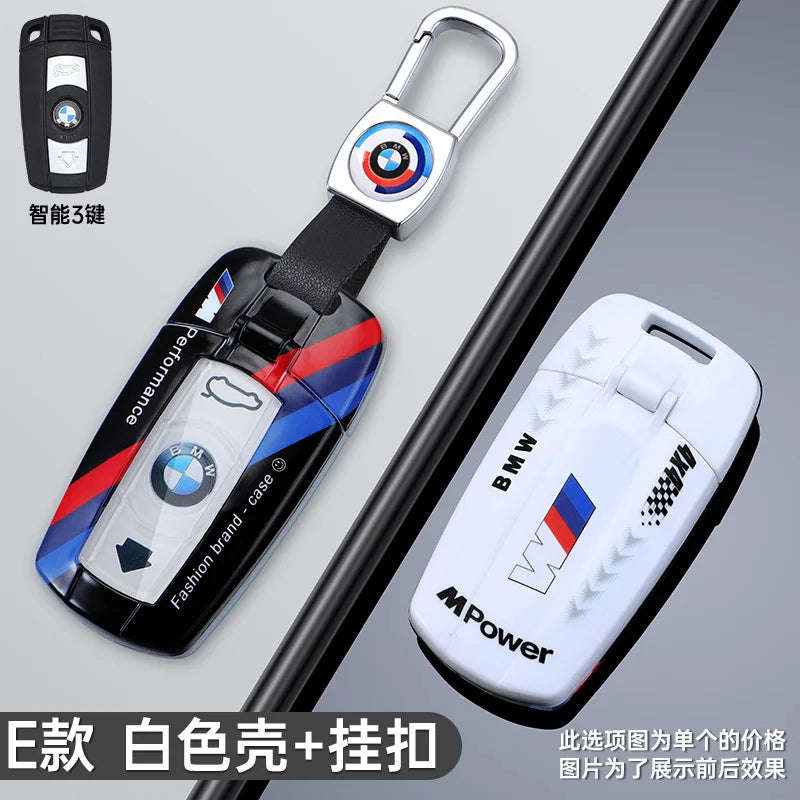 Fashion Racing Style Design Car Key Case Cover For BMW E90 E60 E70 E87 3 5 6 Series M3 M5 X1 X5 X6 Z4 E71 E72 E88 E89 E91 E92 Z4