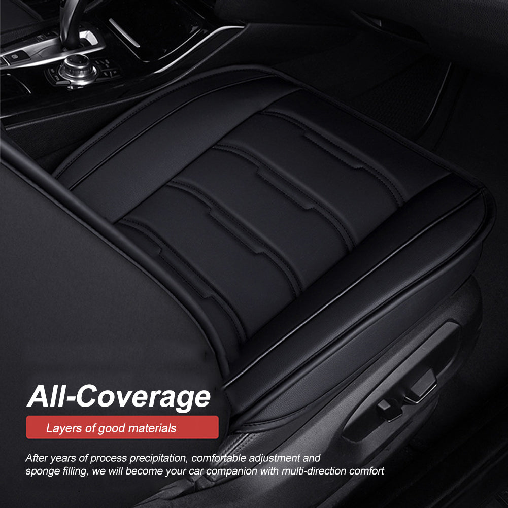 Univers Car Full Seat Cover PU Leather Car Seat Protector Design Airbag Front&Rear Split Bench Compatible Cover Fit Most Car SUV