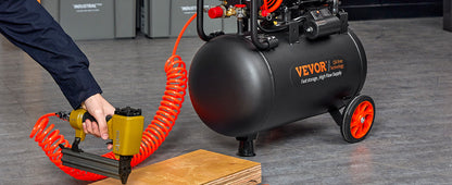 VEVOR 1800W 50Hz Air Compressor Oil Free Air Compressor W/35L Tank 70dB Ultra Quiet Compressor for Auto Repair/Tire Inflation