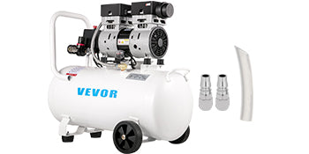 VEVOR 9L/30L Silent Air Compressor With Spray Gun Air Blow Gun Oil Free Air Compressor Pump For Homeuse Repair Tire Inflation