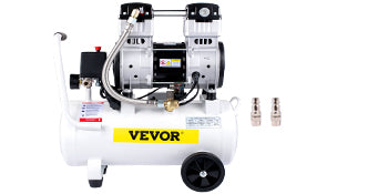 VEVOR 14/18/30/35 L Silent Whisper Compressor 850/1000/1500 W Quiet Oil-Free Compressor 1.1/1.5/2 HP For Workshop Tires Bicycle