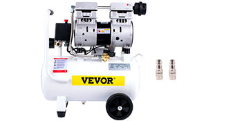 VEVOR 14/18/30/35 L Silent Whisper Compressor 850/1000/1500 W Quiet Oil-Free Compressor 1.1/1.5/2 HP For Workshop Tires Bicycle